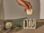 A complete solid ritual, reduced for movement, including Solid Shampoo, Conditioner and Mask, and Body Treatment 