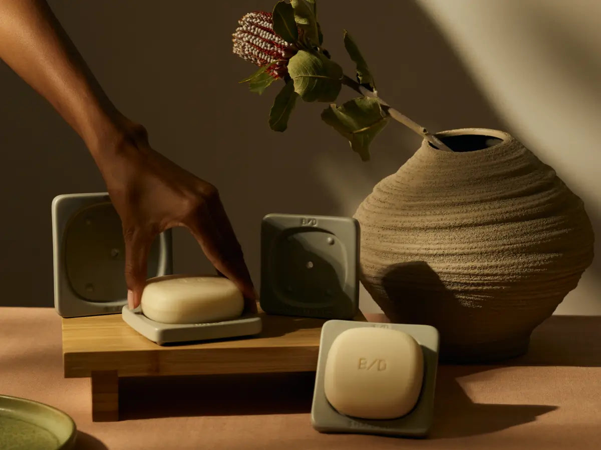 Ceramic Shampoo Bar Dish — Ritual Surface